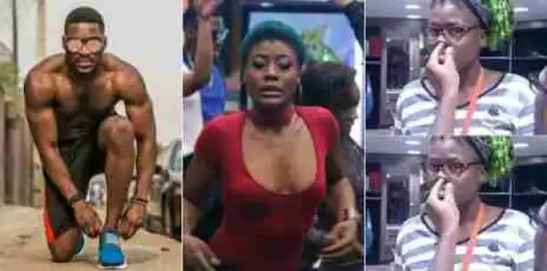 BBNaija: Tobi pictured picking Alex’s nose